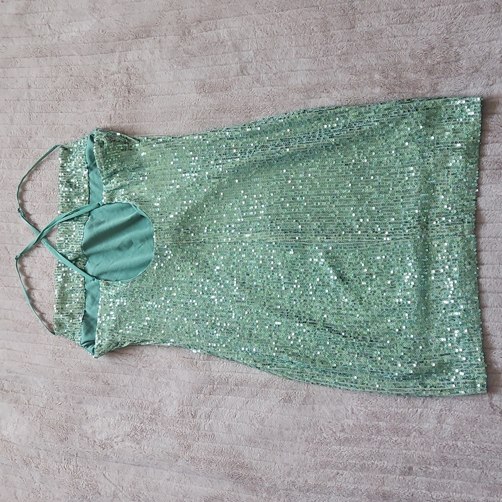 Speechless Spaghetti Strap Sequin Mini Dress Size… - image 4